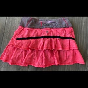 Lululemon pink tennis skirt.